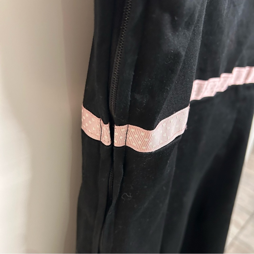 RW & CO mini  Black Dress with Pink Straps and Band Size 0 - Picture 3 of 5